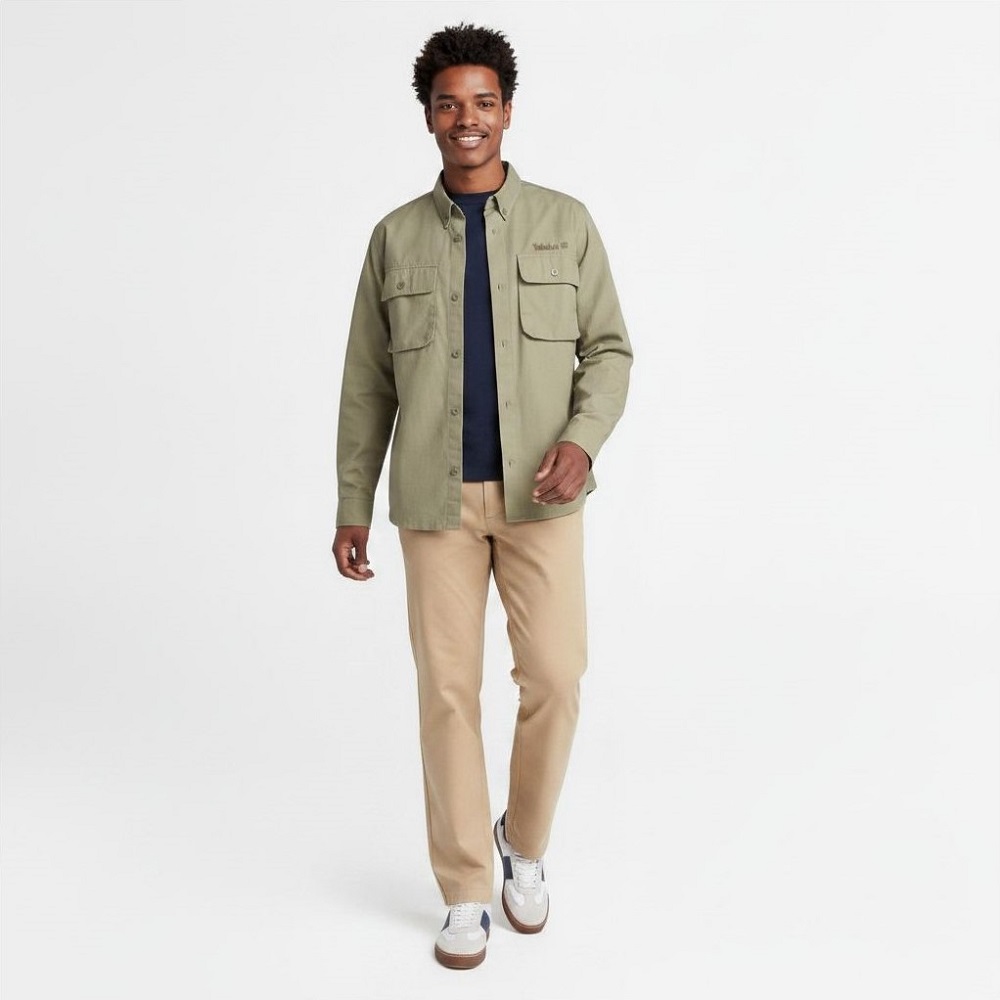 TIMBERLAND</br>Timberland Claremont Poplin Chino Pant Straight A6JWN-Y94 Ανδρικό Παντελόνι Μπεζ TIMBERLAND</br>Timberland Claremont Poplin Chino Pant Straight A6JWN-Y94 Ανδρικό Παντελόνι Μπεζ