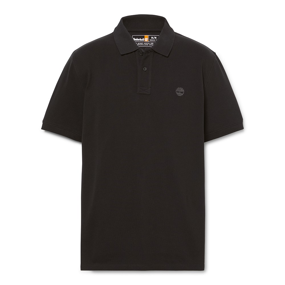 TIMBERLAND</br>Ανδρικό Polo T-shirt Μαύρο SS Millers River Pique Polo Regular A6VDP-001 Timberland TIMBERLAND</br>Ανδρικό Polo T-shirt Μαύρο SS Millers River Pique Polo Regular A6VDP-001 Timberland