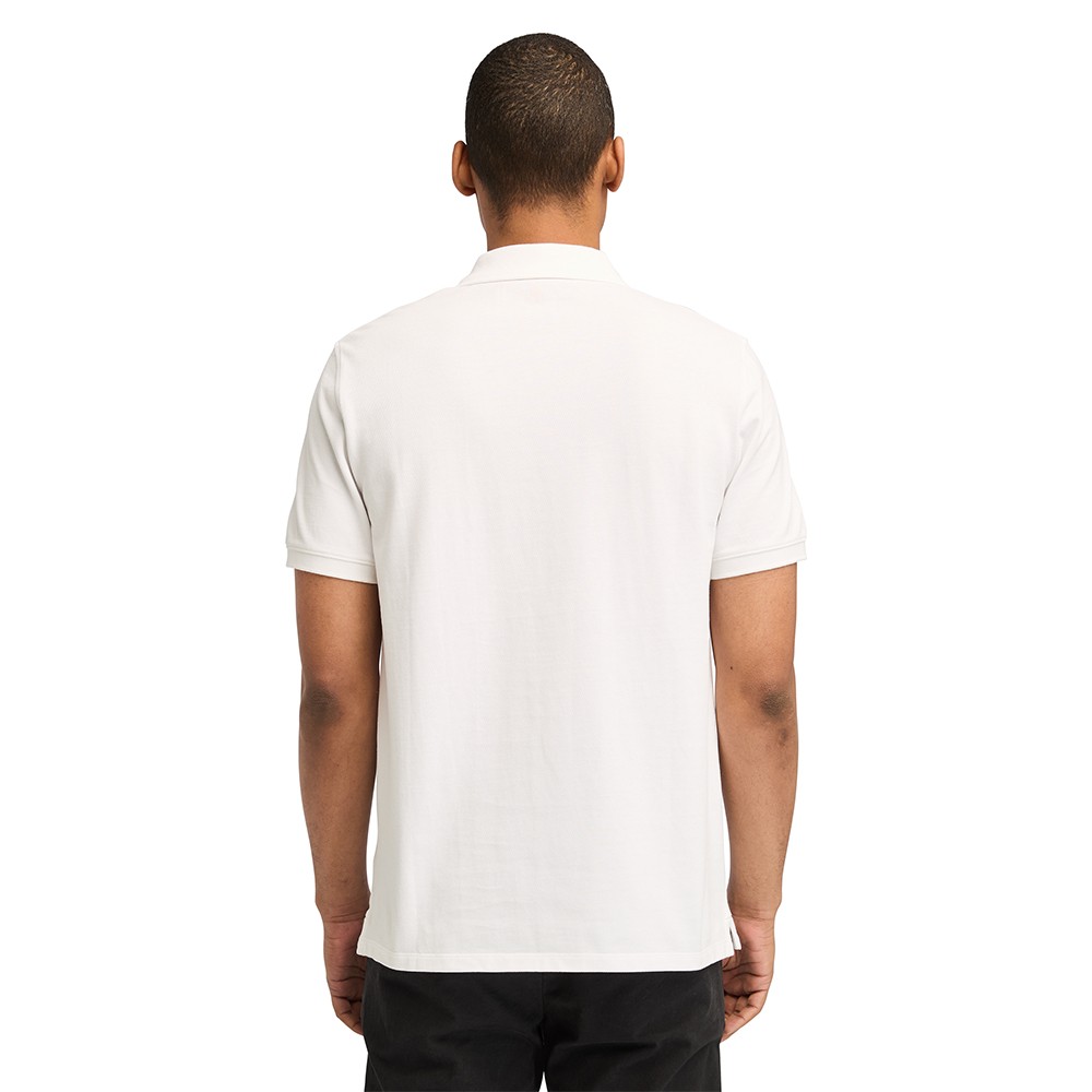 TIMBERLAND</br>Ανδρικό Polo T-shirt Λευκό SS Millers River Pique Polo Regular A6VDP-100 Timberland TIMBERLAND</br>Ανδρικό Polo T-shirt Λευκό SS Millers River Pique Polo Regular A6VDP-100 Timberland