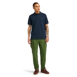 Ανδρικό Polo T-shirt Μπλε SS Millers River Pique Polo Regular A6VDP-433 Timberland