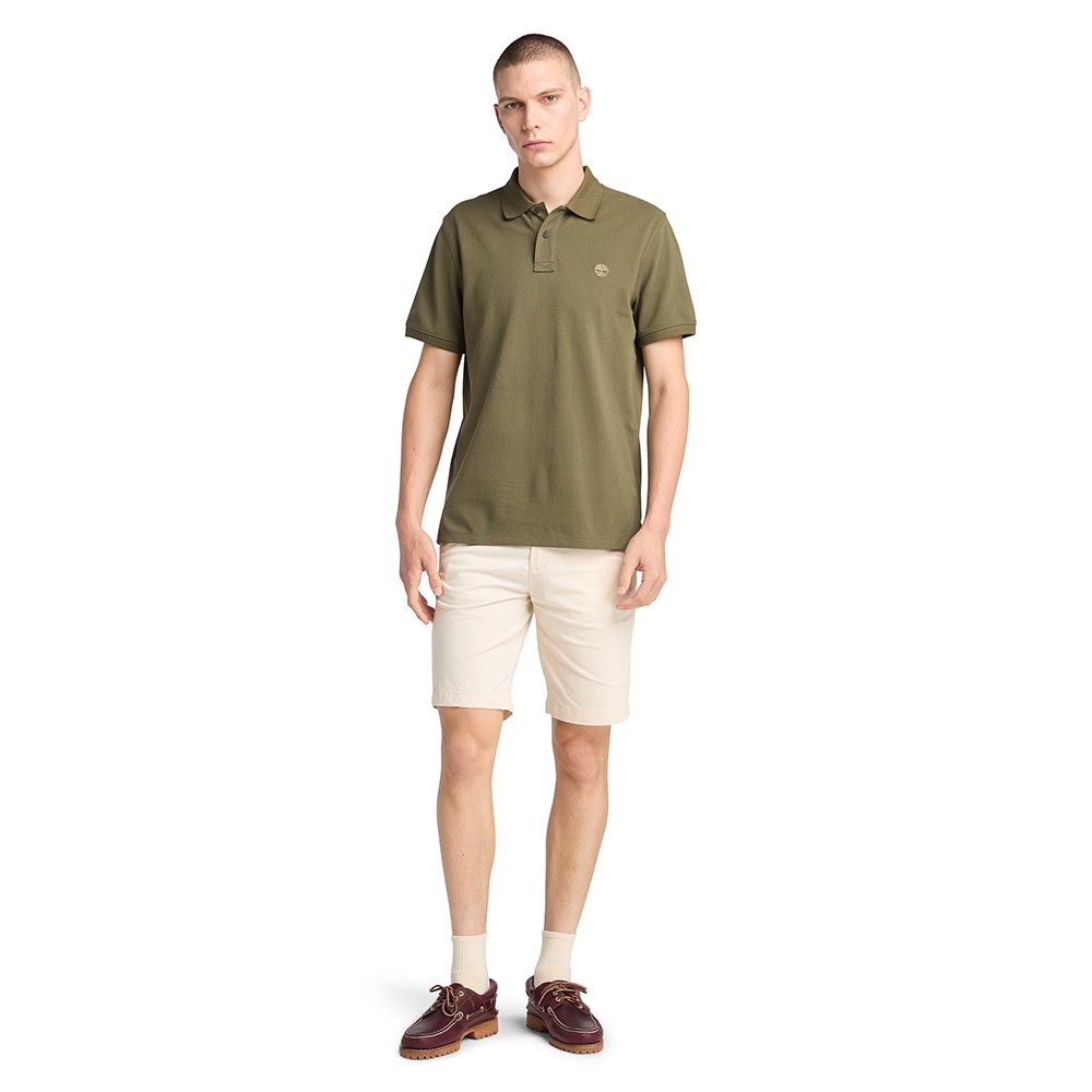 TIMBERLAND</br>Ανδρικό Polo T-shirt Χακί SS Millers River Pique Polo Regular A6VDP-A58 Timberland TIMBERLAND</br>Ανδρικό Polo T-shirt Χακί SS Millers River Pique Polo Regular A6VDP-A58 Timberland