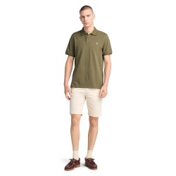 Ανδρικό Polo T-shirt Χακί SS Millers River Pique Polo Regular A6VDP-A58 Timberland