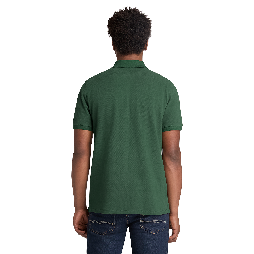 </br>Timberland SS Millers River Pique Polo Regular A6VDP-A6X Ανδρικό Polo T-shirt Πράσινο