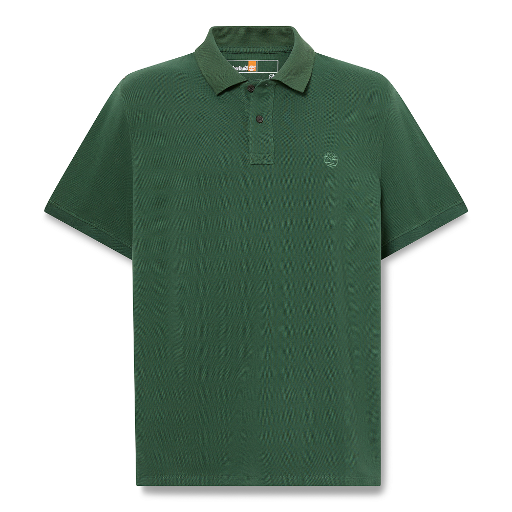 </br>Timberland SS Millers River Pique Polo Regular A6VDP-A6X Ανδρικό Polo T-shirt Πράσινο