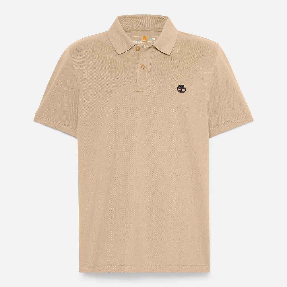 TIMBERLAND</br>Ανδρικό Polo T-shirt Μπεζ SS Millers River Pique Polo Regular A6VDP-DH4 Timberland TIMBERLAND</br>Ανδρικό Polo T-shirt Μπεζ SS Millers River Pique Polo Regular A6VDP-DH4 Timberland