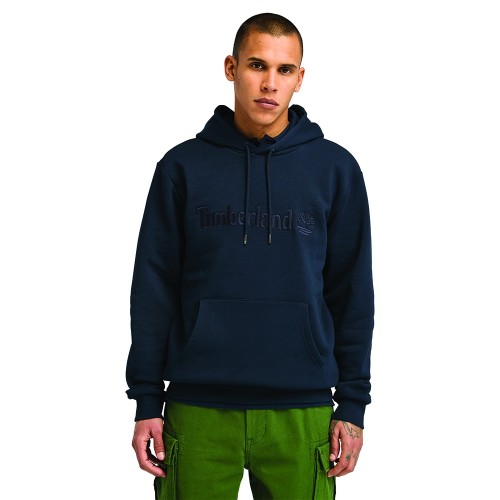 Ανδρικό Φούτερ Μπλε Hampton Embroidery Tonal Hoodie A6VFJ-433 Timberland