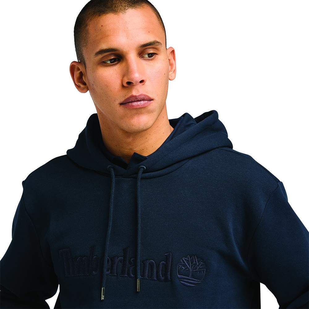 TIMBERLAND</br>Ανδρικό Φούτερ Μπλε Hampton Embroidery Tonal Hoodie A6VFJ-433 Timberland TIMBERLAND</br>Ανδρικό Φούτερ Μπλε Hampton Embroidery Tonal Hoodie A6VFJ-433 Timberland