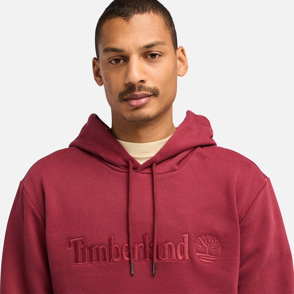 TIMBERLAND</br>Ανδρικό Φούτερ Μπορντώ Hampton Embroidery Tonal Hoodie A6VFJ-600 ΦΟΥΤΕΡ Timberland TIMBERLAND</br>Ανδρικό Φούτερ Μπορντώ Hampton Embroidery Tonal Hoodie A6VFJ-600 ΦΟΥΤΕΡ Timberland