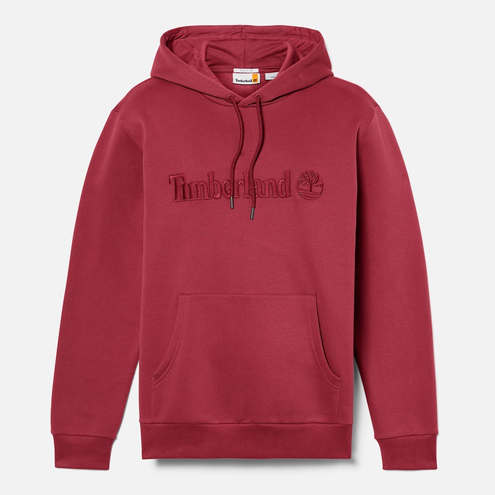 TIMBERLAND</br>Ανδρικό Φούτερ Μπορντώ Hampton Embroidery Tonal Hoodie A6VFJ-600 ΦΟΥΤΕΡ Timberland TIMBERLAND</br>Ανδρικό Φούτερ Μπορντώ Hampton Embroidery Tonal Hoodie A6VFJ-600 ΦΟΥΤΕΡ Timberland
