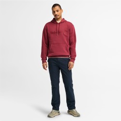 Ανδρικό Φούτερ Μπορντώ Hampton Embroidery Tonal Hoodie A6VFJ-600 ΦΟΥΤΕΡ Timberland
