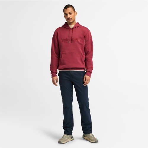 Ανδρικό Φούτερ Μπορντώ Hampton Embroidery Tonal Hoodie A6VFJ-600 ΦΟΥΤΕΡ Timberland Ανδρικό Φούτερ Μπορντώ Hampton Embroidery Tonal Hoodie A6VFJ-600 ΦΟΥΤΕΡ Timberland