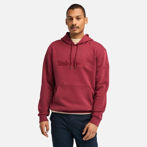 Ανδρικό Φούτερ Μπορντώ Hampton Embroidery Tonal Hoodie A6VFJ-600 ΦΟΥΤΕΡ Timberland