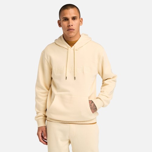 Ανδρικό Φούτερ Μπεζ Hampton Embroidery Tonal Hoodie A6VFJ-EFL Timberland