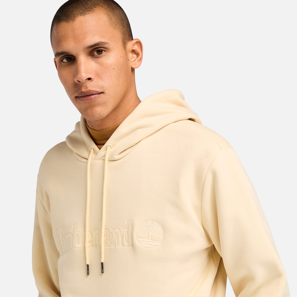TIMBERLAND</br>Ανδρικό Φούτερ Μπεζ Hampton Embroidery Tonal Hoodie A6VFJ-EFL Timberland TIMBERLAND</br>Ανδρικό Φούτερ Μπεζ Hampton Embroidery Tonal Hoodie A6VFJ-EFL Timberland