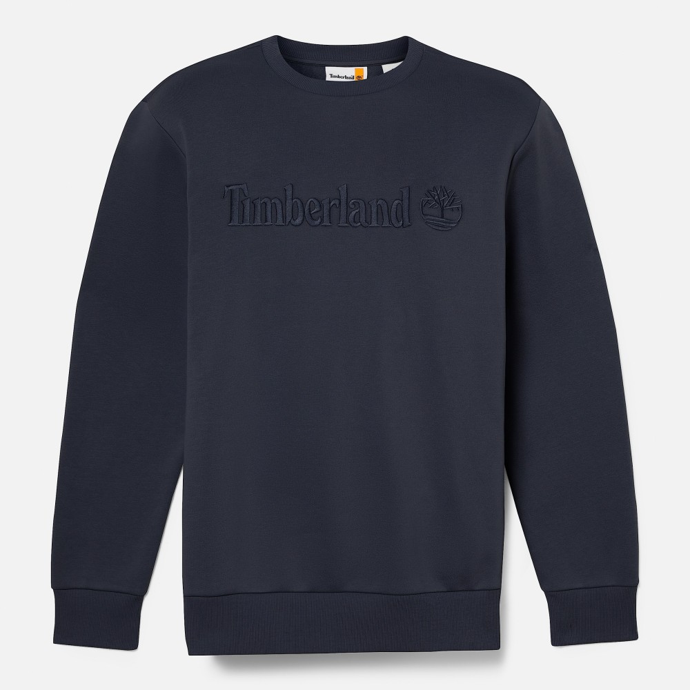 TIMBERLAND</br>Ανδρικό Φούτερ Μπλε Hampton Embroidery Tonal Crew Neck Sweatshirt A6VG6-433 Timberland TIMBERLAND</br>Ανδρικό Φούτερ Μπλε Hampton Embroidery Tonal Crew Neck Sweatshirt A6VG6-433 Timberland