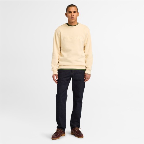 Ανδρικό Φούτερ Μπεζ Hampton Embroidery Tonal Crew Neck Sweatshirt A6VG6-EFL Timberland Ανδρικό Φούτερ Μπεζ Hampton Embroidery Tonal Crew Neck Sweatshirt A6VG6-EFL Timberland