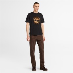 Ανδρικό T-shirt Μαύρο SS Holiday Graphic Authentic Tee A6VNT-001 Timberland
