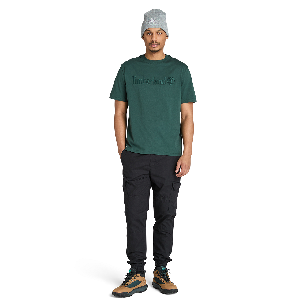 TIMBERLAND</br>Timberland SS Hampton Authentic Tee A6VPE-317 Ανδρικό T-shirt Πράσινο TIMBERLAND</br>Timberland SS Hampton Authentic Tee A6VPE-317 Ανδρικό T-shirt Πράσινο