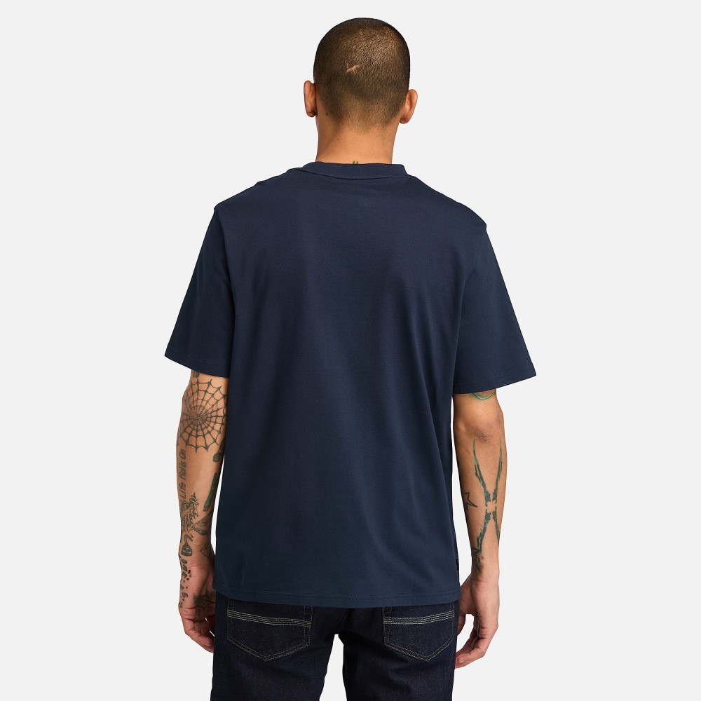 TIMBERLAND</br>Ανδρικό T-shirt Μπλε SS Hampton Crew Authentic Tee A6VPE-433 Timberland TIMBERLAND</br>Ανδρικό T-shirt Μπλε SS Hampton Crew Authentic Tee A6VPE-433 Timberland
