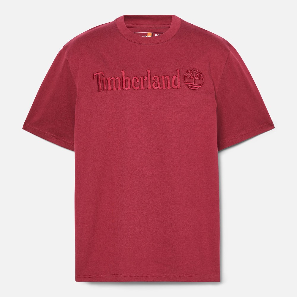 TIMBERLAND</br>Ανδρικό T-shirt Μπορντώ SS Hampton Crew Authentic Tee A6VPE-600 Timberland TIMBERLAND</br>Ανδρικό T-shirt Μπορντώ SS Hampton Crew Authentic Tee A6VPE-600 Timberland