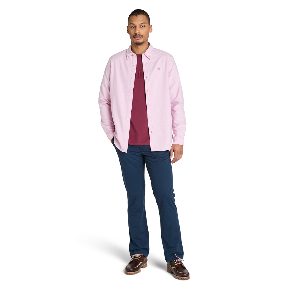 TIMBERLAND</br>Timberland SS Hampton Authentic Tee A6VPE-648 Ανδρικό T-shirt Μπορντώ TIMBERLAND</br>Timberland SS Hampton Authentic Tee A6VPE-648 Ανδρικό T-shirt Μπορντώ