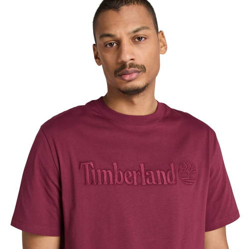 Timberland SS Hampton Authentic Tee A6VPE-648 Ανδρικό T-shirt Μπορντώ Timberland SS Hampton Authentic Tee A6VPE-648 Ανδρικό T-shirt Μπορντώ