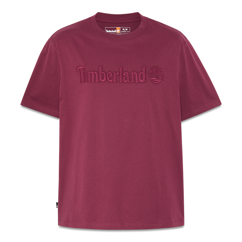 TIMBERLAND</br>Timberland SS Hampton Authentic Tee A6VPE-648 Ανδρικό T-shirt Μπορντώ TIMBERLAND</br>Timberland SS Hampton Authentic Tee A6VPE-648 Ανδρικό T-shirt Μπορντώ