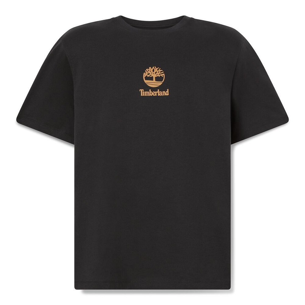 TIMBERLAND</br>Timberland SS Small Logo Print All Gender Authentic Tee A6WWT-001 Ανδρικό T-shirt Μαύρο