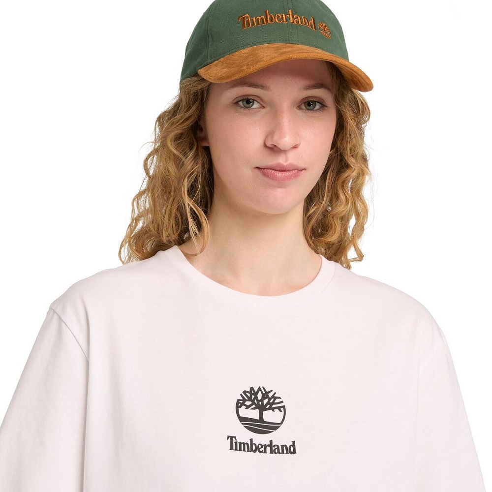 TIMBERLAND</br>Timberland SS Small Logo Print All Gender Authentic Tee A6WWT-100 Ανδρικό T-shirt Λευκό