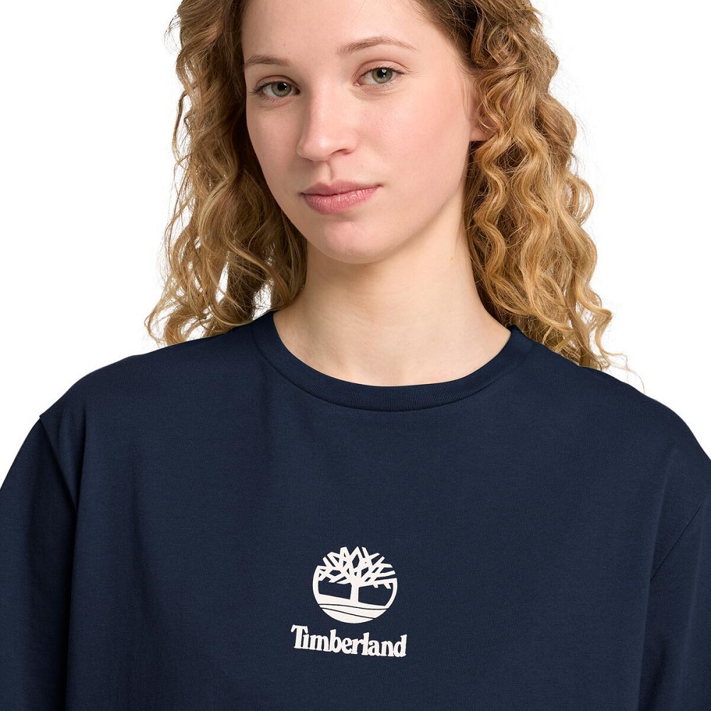 TIMBERLAND</br>Timberland SS Small Logo Print All Gender Authentic Tee A6WWT-433 Ανδρικό T-shirt Μπλε