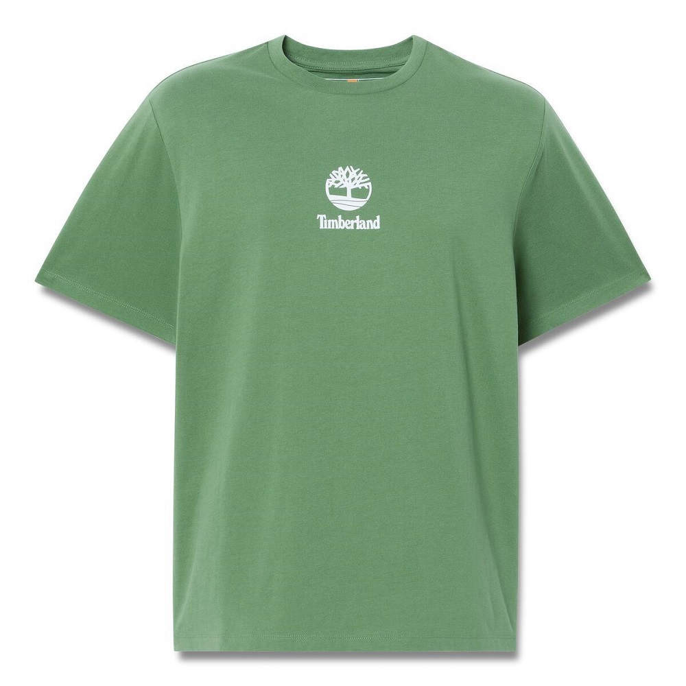 TIMBERLAND</br>Timberland SS Small Logo Print All Gender Authentic Tee A6WWT-A6Z Ανδρικό T-shirt Πράσινο