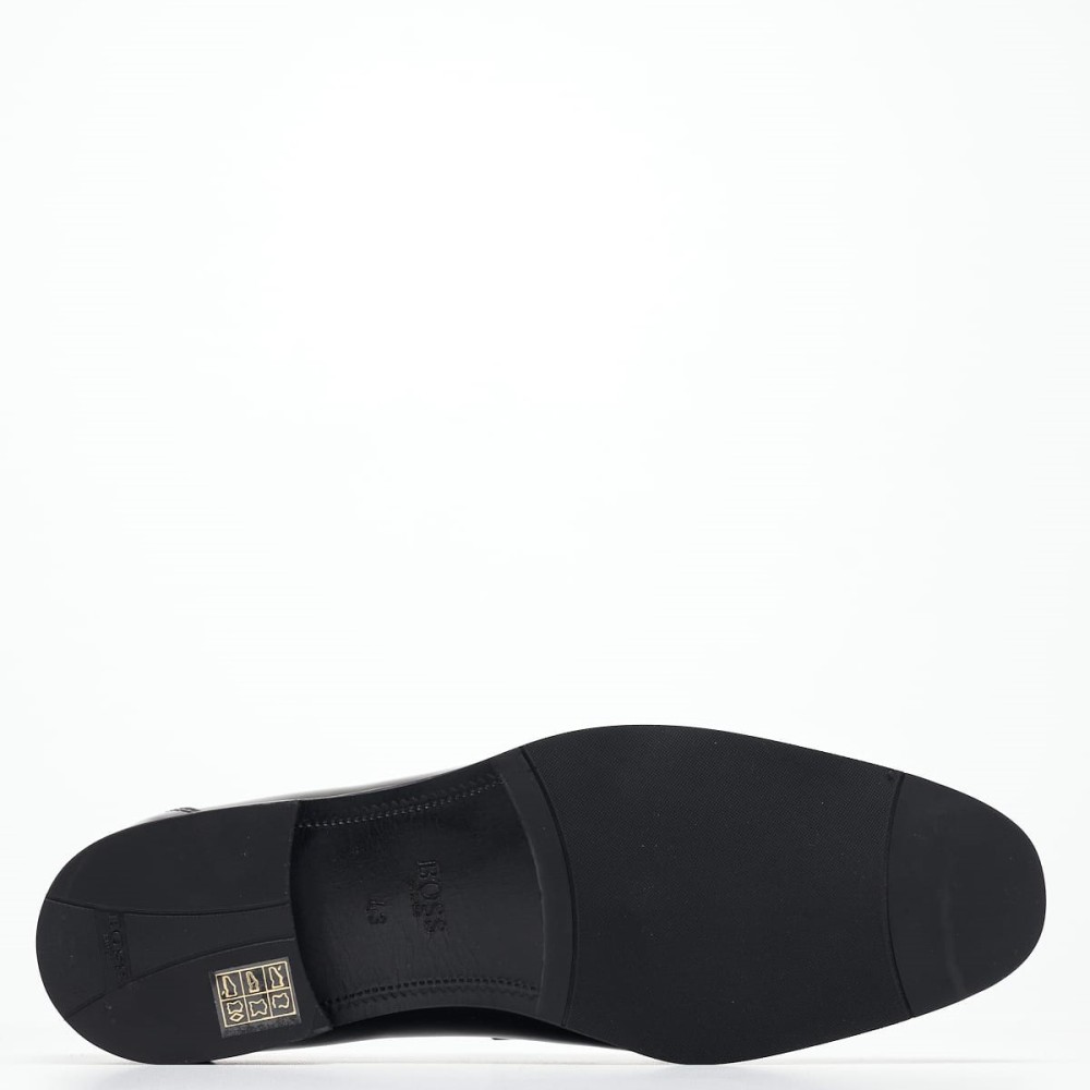 BOSS</br>Ανδρικά Μοκασίνια/Loafers Μαύρο Δέρμα A7517 SPAZZOLAT Boss BOSS</br>Ανδρικά Μοκασίνια/Loafers Μαύρο Δέρμα A7517 SPAZZOLAT Boss