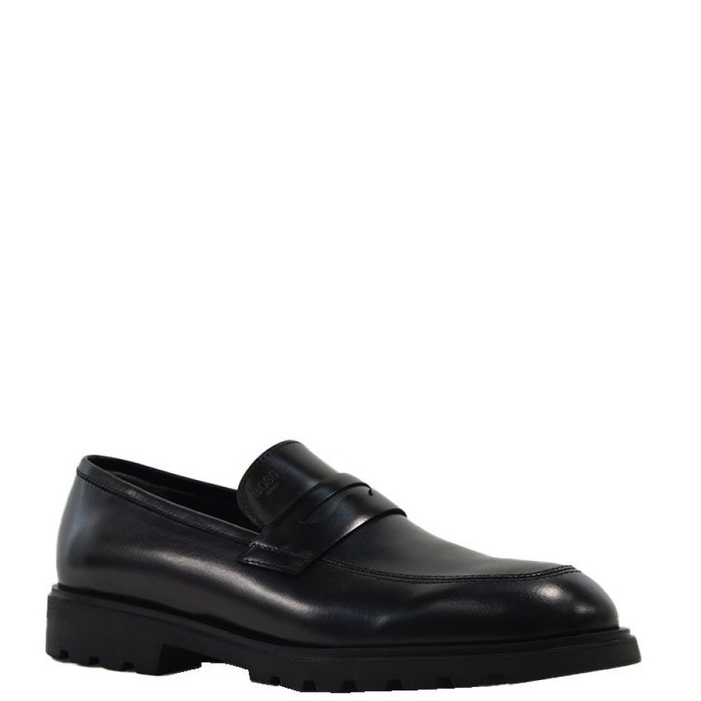 BOSS</br>Ανδρικά Μοκασίνια/Loafers Μαύρο Δέρμα A7575 DAKKAR Boss BOSS</br>Ανδρικά Μοκασίνια/Loafers Μαύρο Δέρμα A7575 DAKKAR Boss