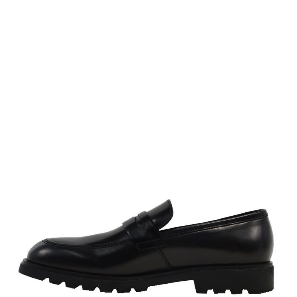 BOSS</br>Ανδρικά Μοκασίνια/Loafers Μαύρο Δέρμα A7575 DAKKAR Boss BOSS</br>Ανδρικά Μοκασίνια/Loafers Μαύρο Δέρμα A7575 DAKKAR Boss