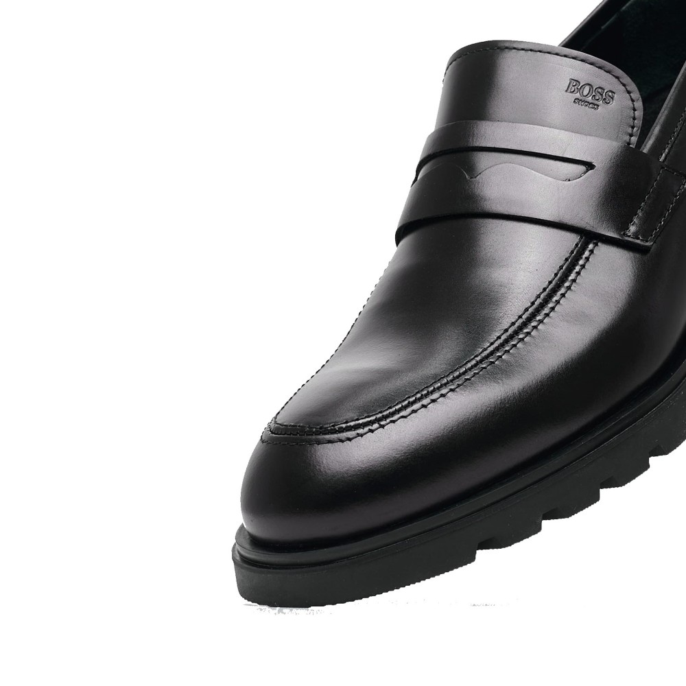 BOSS</br>Ανδρικά Μοκασίνια/Loafers Μαύρο Δέρμα A7575 DAKKAR Boss BOSS</br>Ανδρικά Μοκασίνια/Loafers Μαύρο Δέρμα A7575 DAKKAR Boss