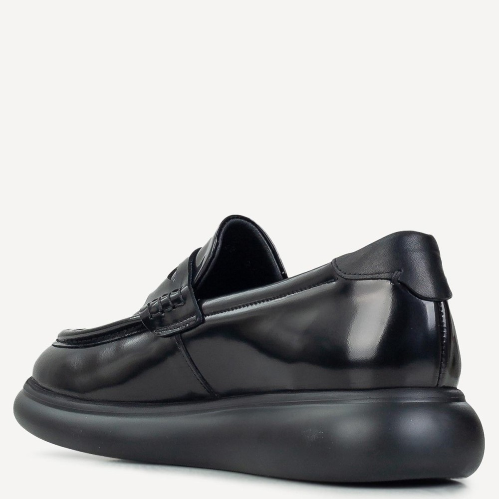 BOSS</br>Ανδρικά Μοκασίνια/Loafers Μαύρο Δέρμα A7606 FLORENTIC Boss BOSS</br>Ανδρικά Μοκασίνια/Loafers Μαύρο Δέρμα A7606 FLORENTIC Boss