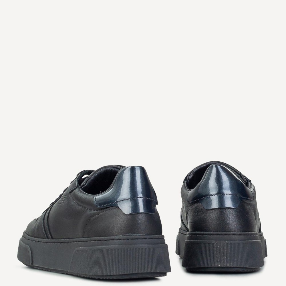 BOSS</br>Ανδρικά Sneakers Μαύρο Δέρμα AA220 CONTADOR Boss BOSS</br>Ανδρικά Sneakers Μαύρο Δέρμα AA220 CONTADOR Boss