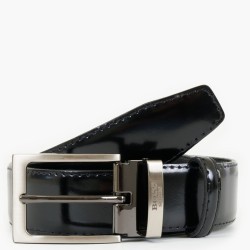 Ανδρική Ζώνη Μαύρο Δέρμα FLORENTIC AB004-BLK Boss