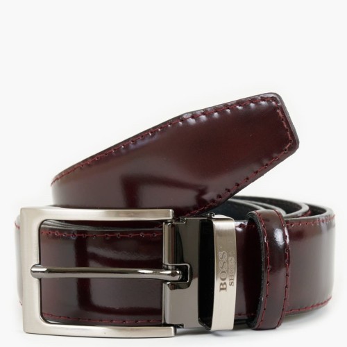 Ανδρική Ζώνη Μπορντώ Δέρμα FLORENTIC AB005-BRD Boss