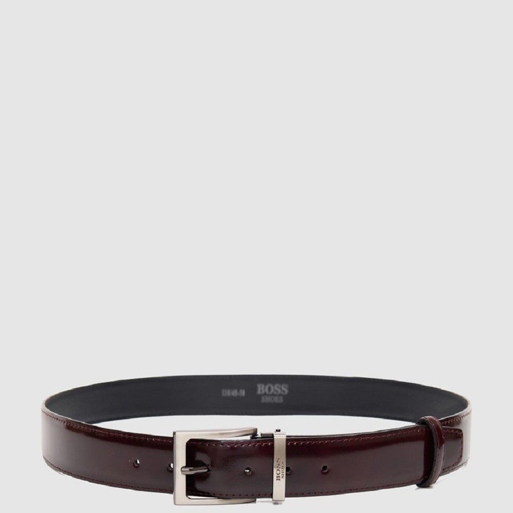 BOSS</br>Ανδρική Ζώνη Μπορντώ Δέρμα FLORENTIC AB005-BRD Boss