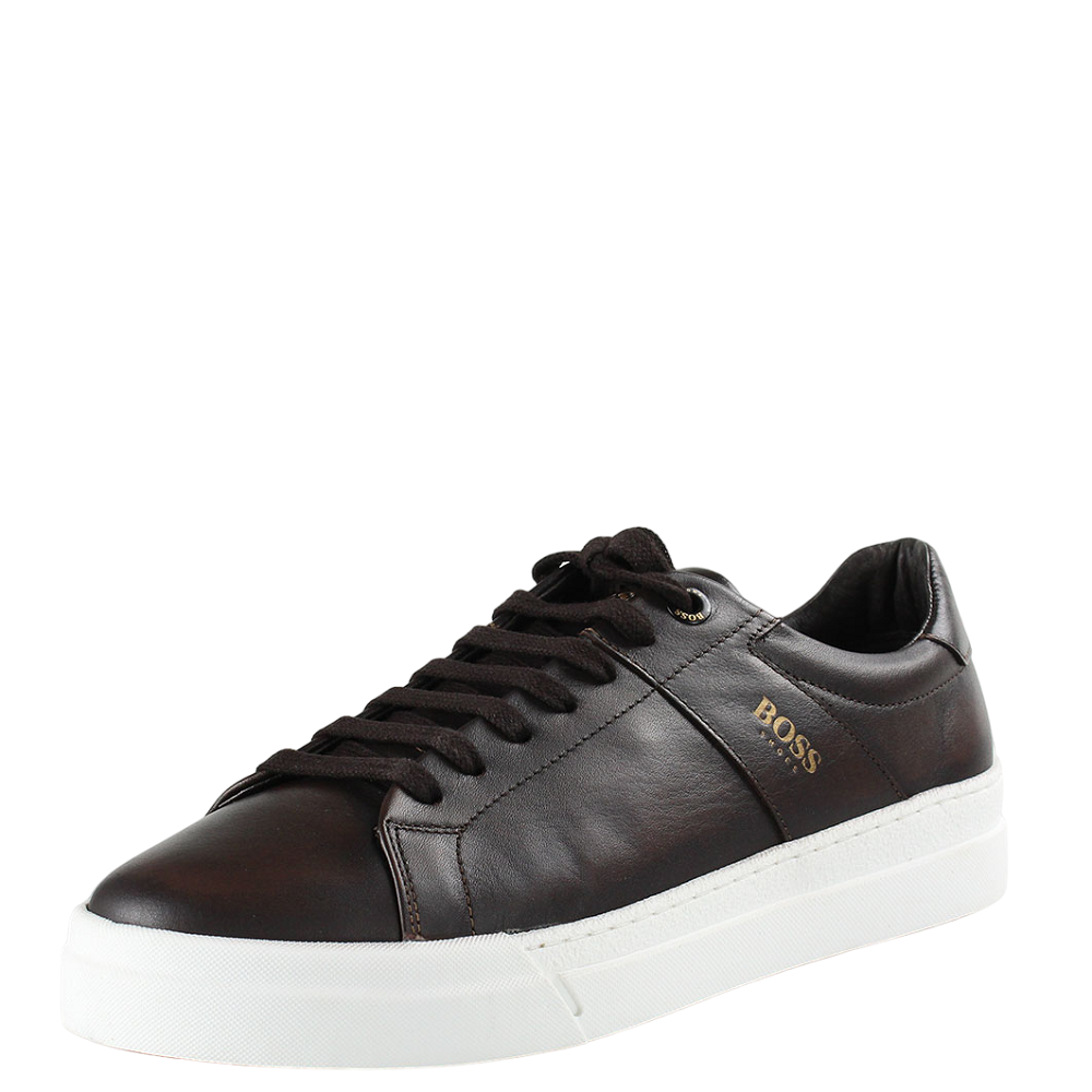 BOSS</br>Ανδρικά Sneakers Καφέ Δέρμα AC121 CONTADOR Boss BOSS</br>Ανδρικά Sneakers Καφέ Δέρμα AC121 CONTADOR Boss