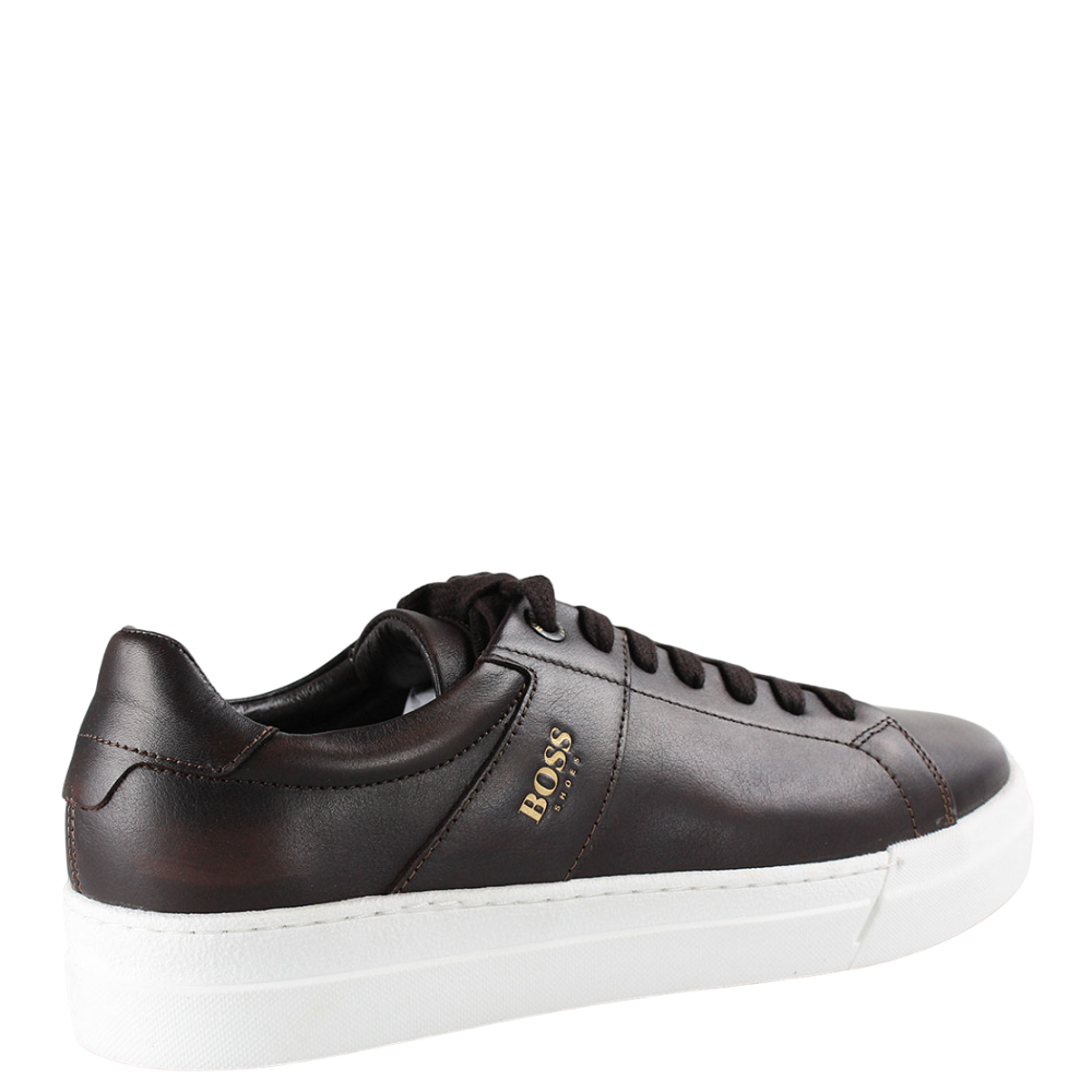 BOSS</br>Ανδρικά Sneakers Καφέ Δέρμα AC121 CONTADOR Boss BOSS</br>Ανδρικά Sneakers Καφέ Δέρμα AC121 CONTADOR Boss