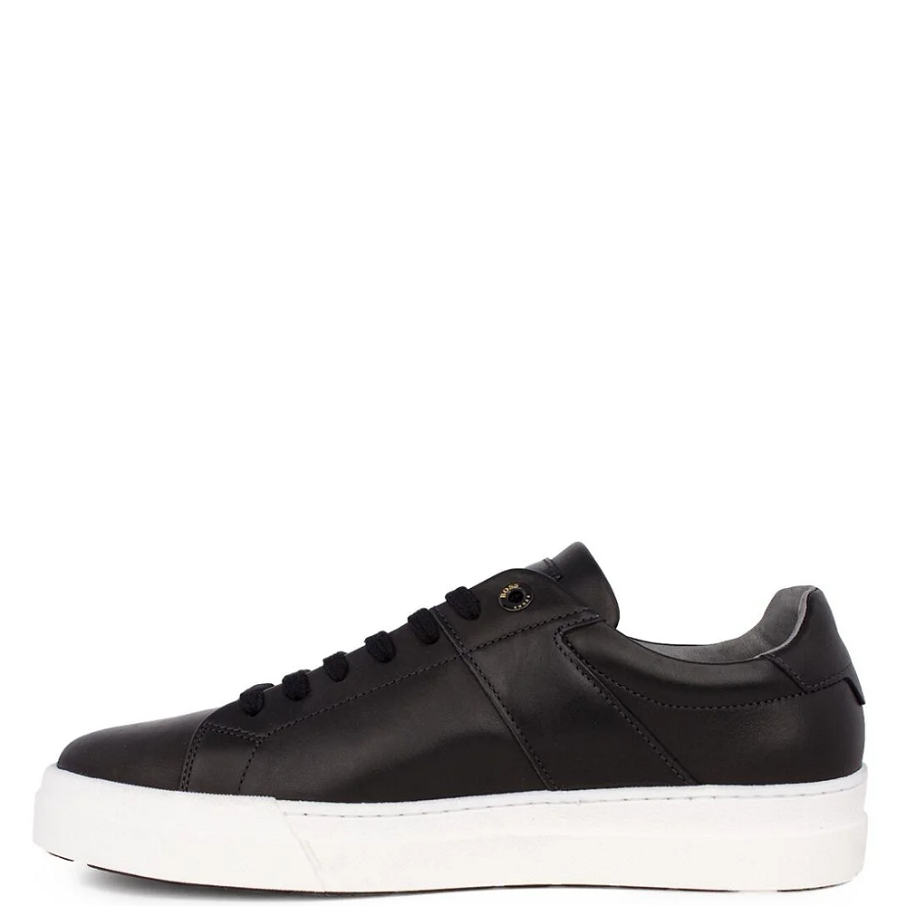 BOSS</br>Ανδρικά Sneakers Μαύρο Δέρμα AC121 GARDA Boss BOSS</br>Ανδρικά Sneakers Μαύρο Δέρμα AC121 GARDA Boss