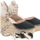 MACARENA</br>Γυναικείες Πλατφόρμες Μαύρο Suede ALBA10 Macarena