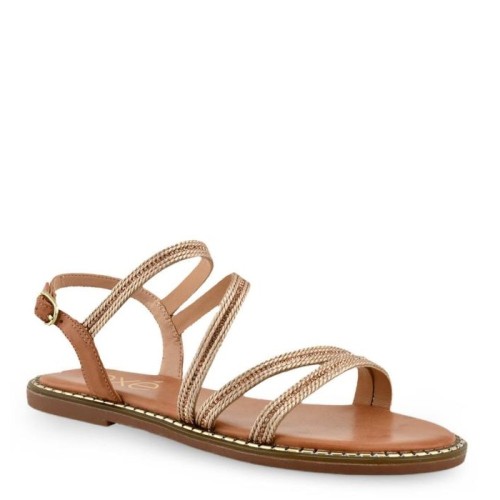 Γυναικεία Σανδάλια Ροζ Χρυσό Μακράμε ALLISON-828 Exe Γυναικεία Σανδάλια Ροζ Χρυσό Μακράμε ALLISON-828 Exe