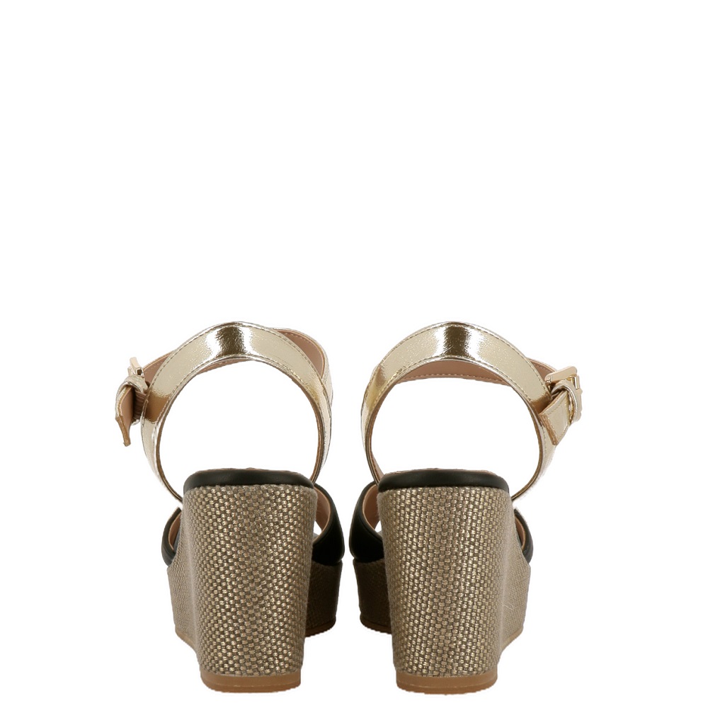 U.S. POLO ASSN.</br>U.S. Polo Assn. ALYSSA027-BLK-LGO01 Γυναικείες Πλατφόρμες Μαύρο/Χρυσό