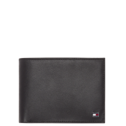 Ανδρικό Πορτοφόλι Μαύρο Δέρμα AM0AM00651-002 Tommy Hilfiger