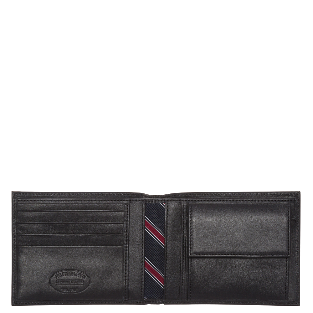 TOMMY HILFIGER</br>Ανδρικό Πορτοφόλι Μαύρο Δέρμα AM0AM00651-002 Tommy Hilfiger
