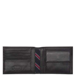 Ανδρικό Πορτοφόλι Μαύρο Δέρμα AM0AM00651-002 Tommy Hilfiger