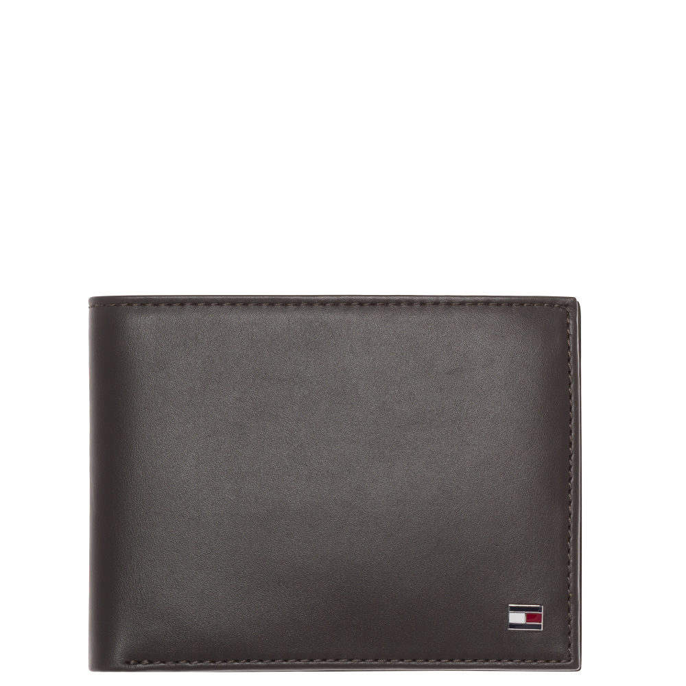 TOMMY HILFIGER</br>Ανδρικό Πορτοφόλι Καφέ Δέρμα AM0AM00651-041 Tommy Hilfiger